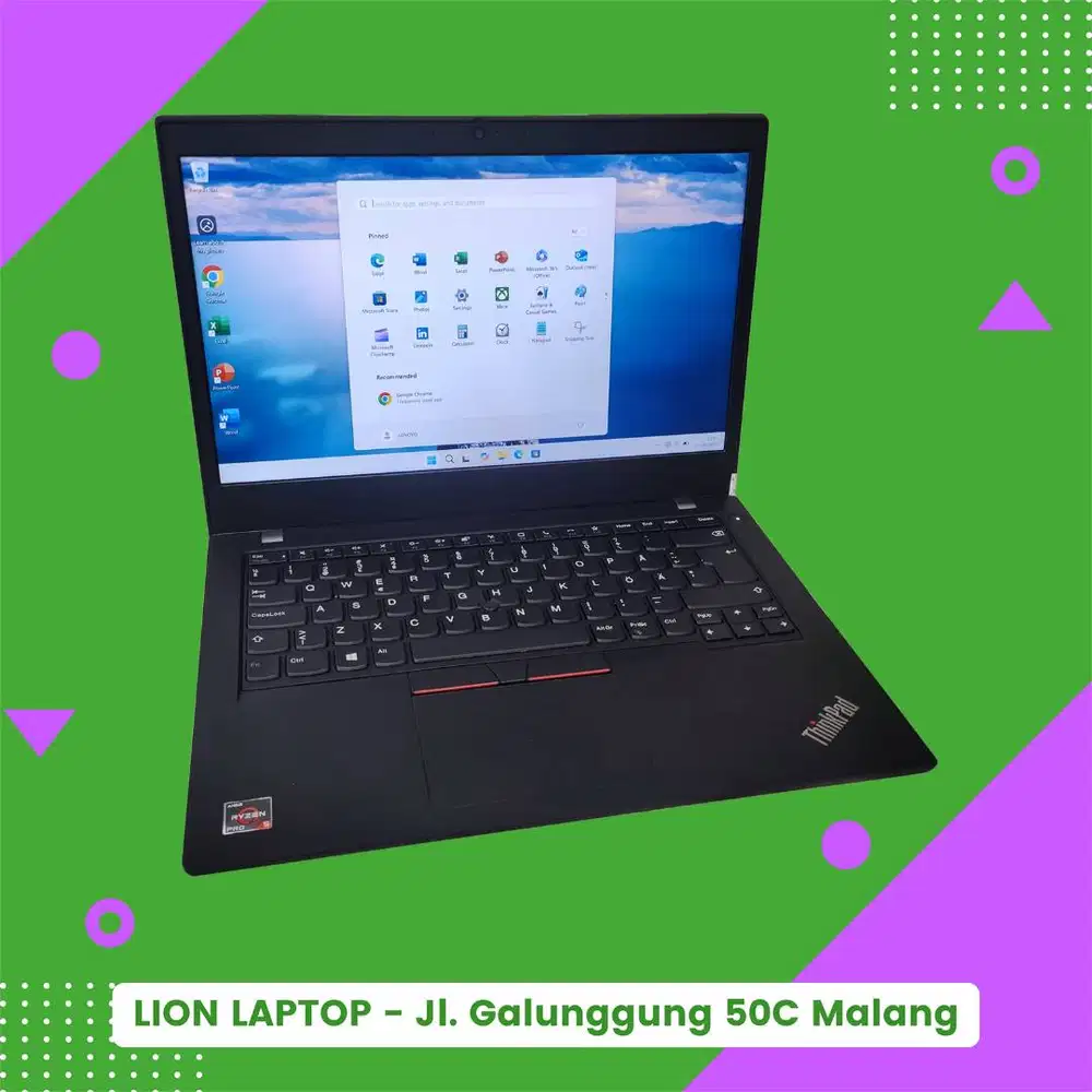 Gaming/Editing AMD Ryzen 5 PRO 8/256 MULUS Lenovo Thinkpad L14 Gen 1 [