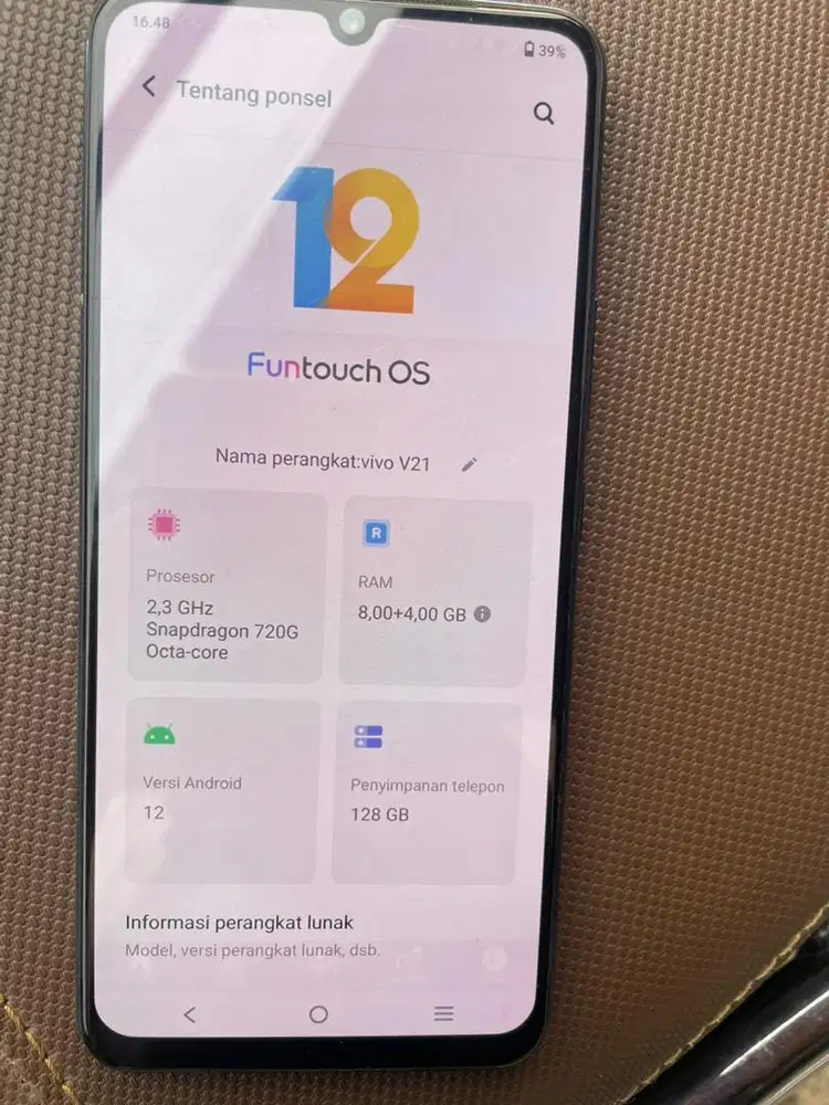 vivo v21 ram 8/128 ori vivo resmi