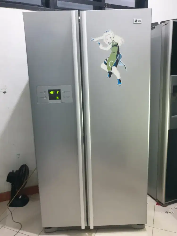 KULKAS SIDE BY SIDE LG 581 LITER NORMAL KOMPLIT MULUS/ NETT
