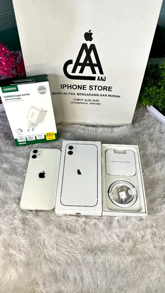 iPhone 11 128 GB Starlight Resmi Beacukai