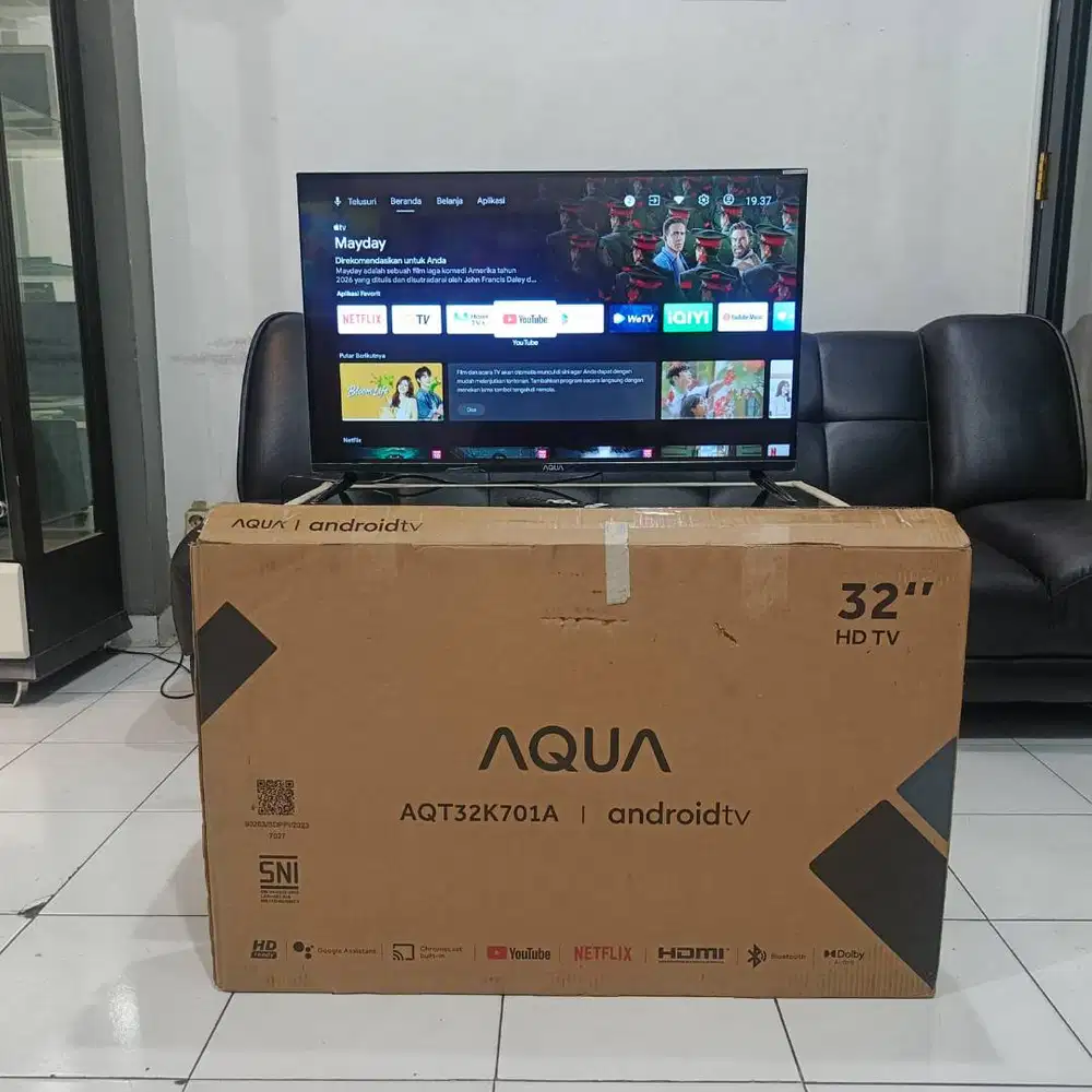 LED TV AQUA ANDROID TV AQT32K701A – 32 INCH  FULLSET