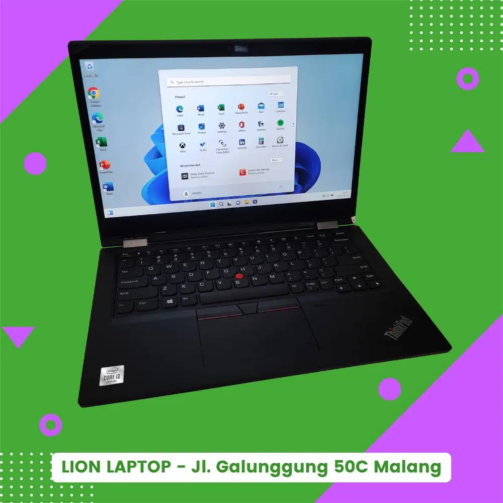 Core i3 Gen 10 Flip 360° Include Stylus Lenovo Thinkpad YOGA L13 [01|1