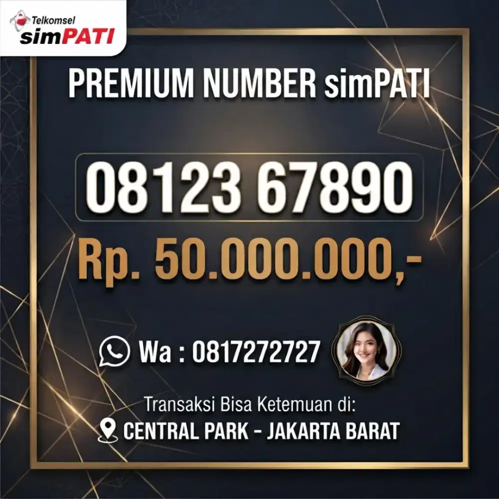 NOMOR CANTIK SIMPATI 123 67890