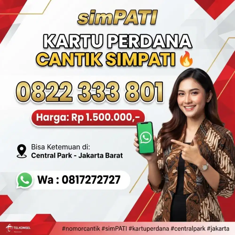 NOMOR CANTIK SIMPATI 333 801
