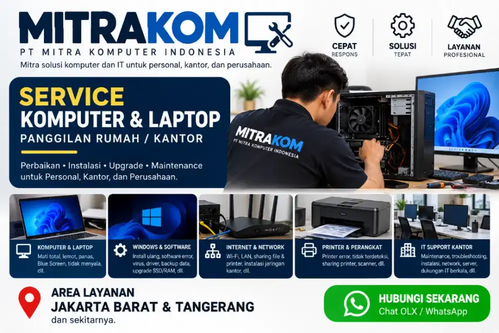 SERVICE KOMPUTER & LAPTOP – RUMAH & KANTOR