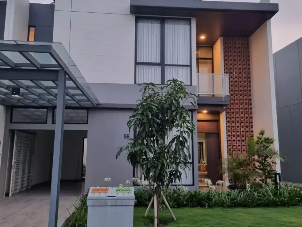 Jual Sewa Nego Rumah Emily Summarecon 2 Lantai Furnish Mainroad Cluster