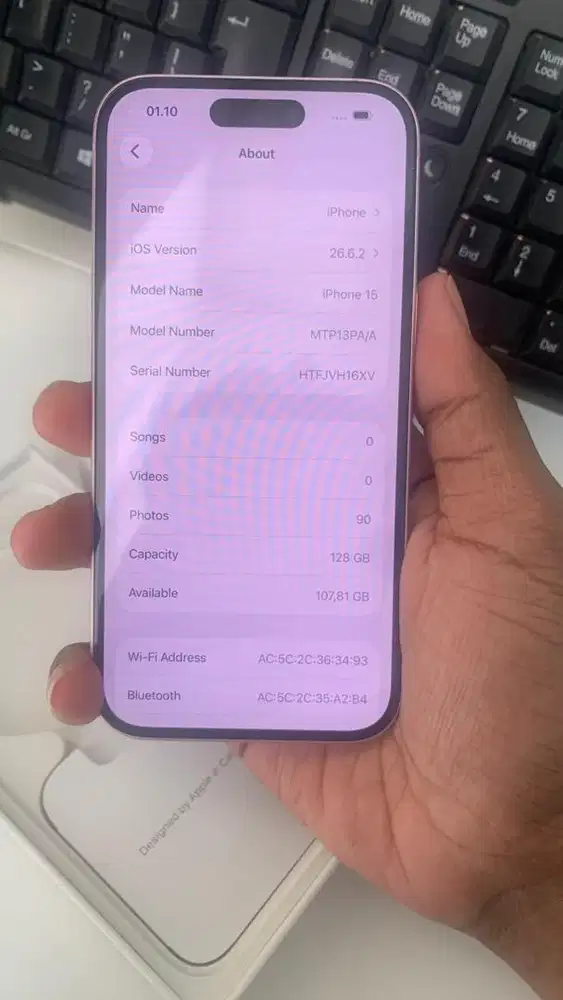 IPHONE 15 PINK 128gb