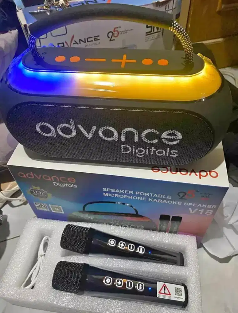 Spiker karoke advance v-18 mic (2) baru, boleh dapat dr hadiah