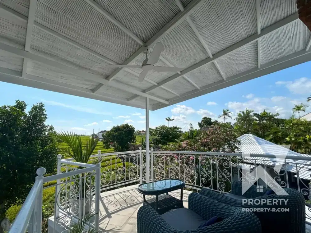 Comfy 1 Bedroom Villa with Ricefield View in Pererenan Bali for Rent Monthly
