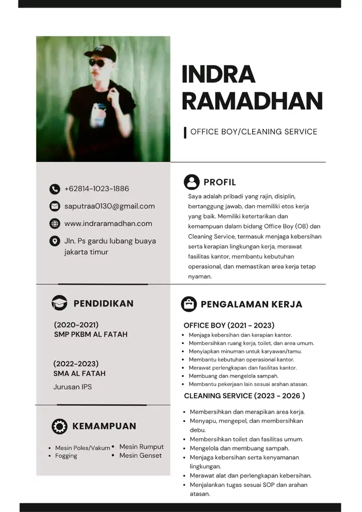 Mencari lowongan kerja office boy/cleaning service