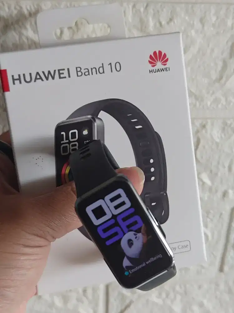 Huawei Band 10 Hitam Smartwatch Android Jam Tangan Gelang Pintar