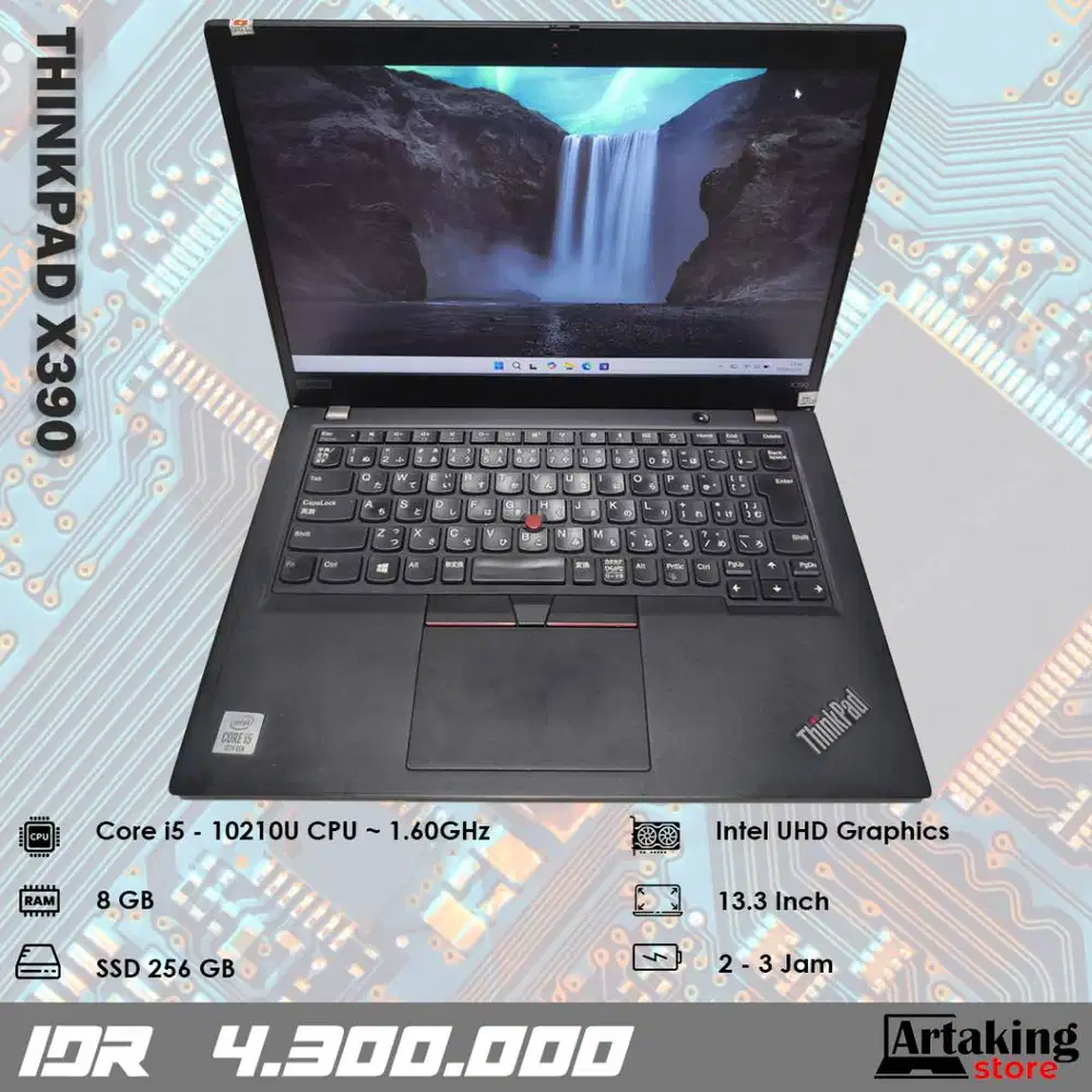 Lenovo Thinkpad X390 - Core i5 - Gen 10 th - Ram 8 GB - SSD 256 GB