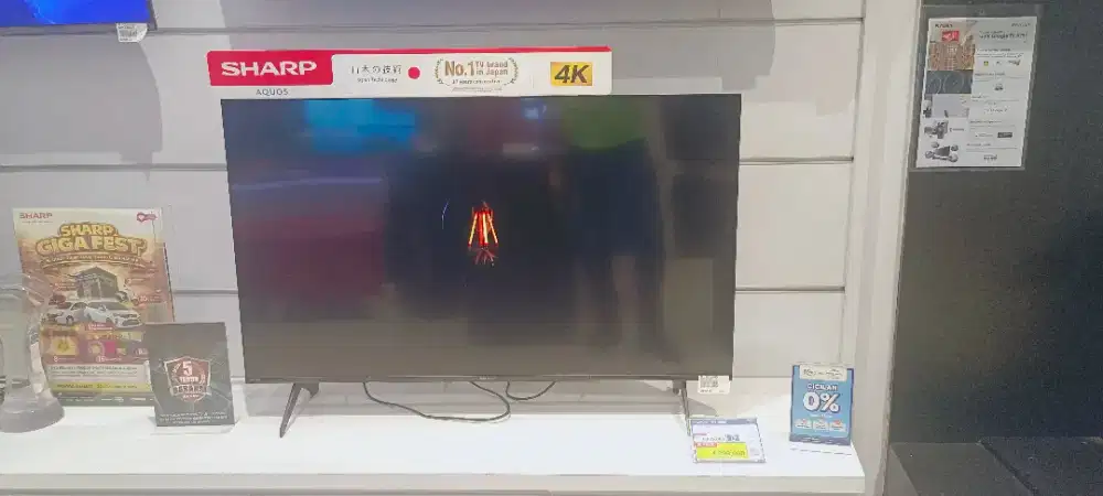 (New) Sharp 4K Google TV 43 Inch (Kredit Tanpa DP)