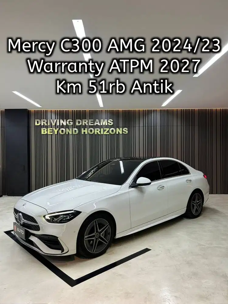 Mercedes Benz C300 AMG 2024 Mercy Km51rb Putih B7RDL Nik 2023