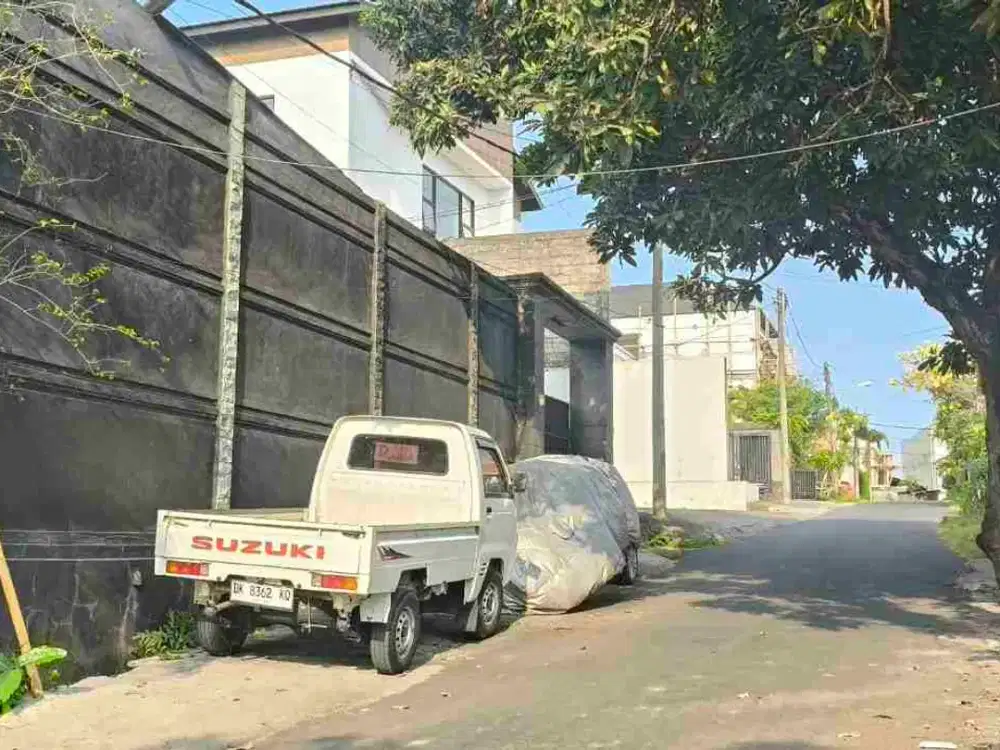 Tanah Elit 480M2 Sdh Tembok Keliling Dkt Raya Buluh Indah Jl8mtr Aspal