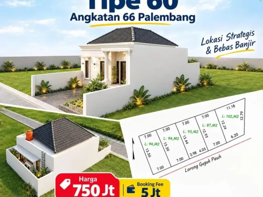 JUAL RUMAH AREA BASUKI RAHMAT PALEMBANG