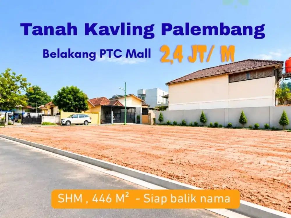JUAL CEPAT TANAH AREA KEMUNING BELAKANG PTC MALL
