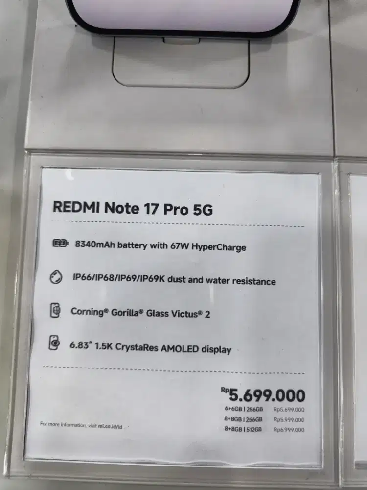 REDMI NOTE 17 PRO 5G 256gb