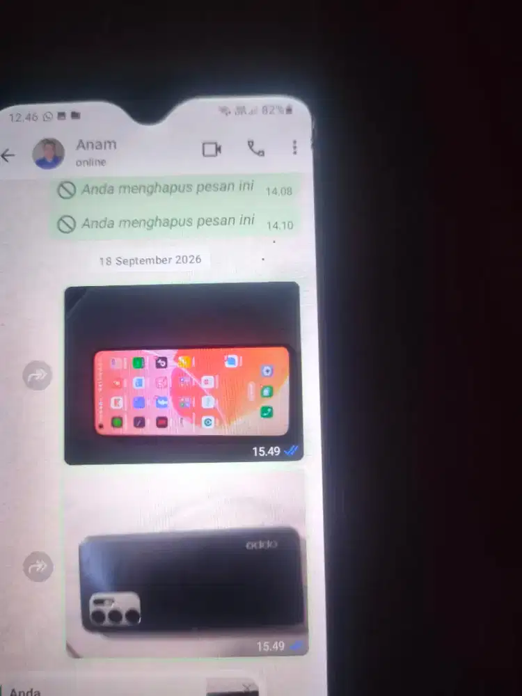 Oppo Reno 6 casing biru