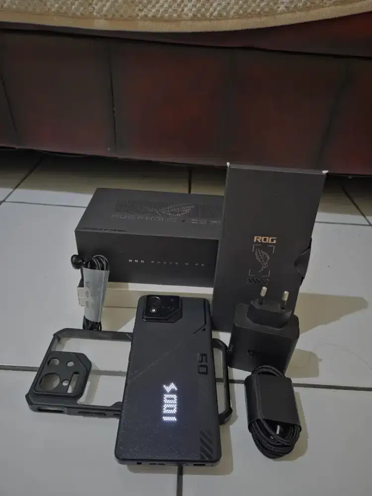 ASUS ROG Phone 9 FE Black - Fullset Ori Lengkap & Mulus (Bonus Case)