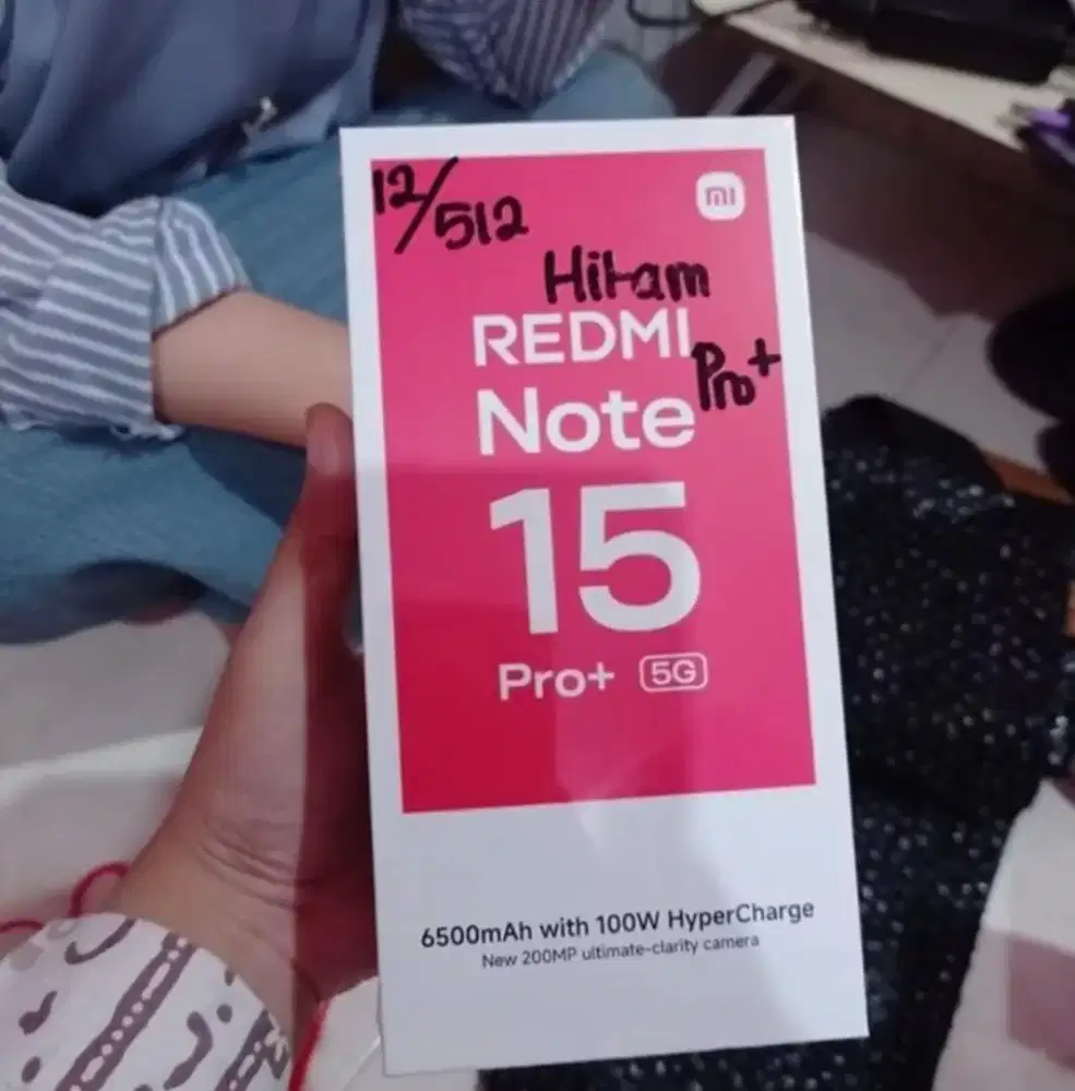 REDMI NOTE 15 PRO PLUS 12/512GB BLACK/HITAM