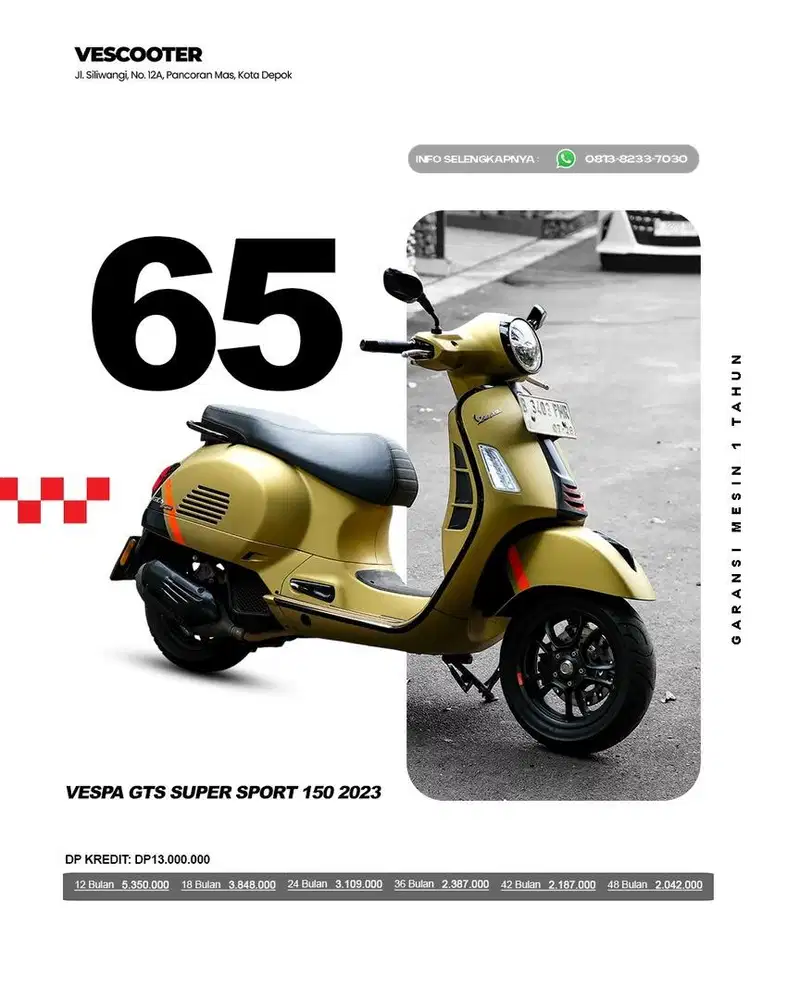 VESPA GTS SUPER SPORT 150 IGET ABS 2023