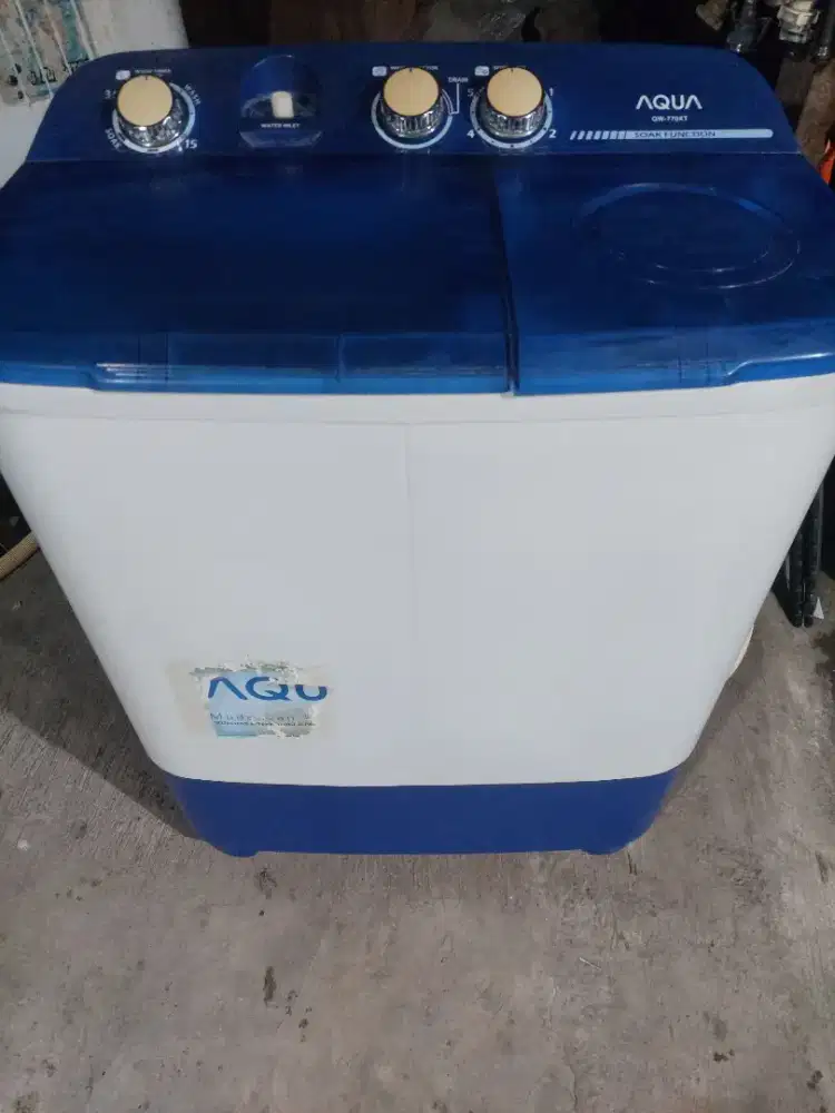 Mesin Cuci Aqua kapasitas 7,8kg Normal semua tinggal langsung pakai