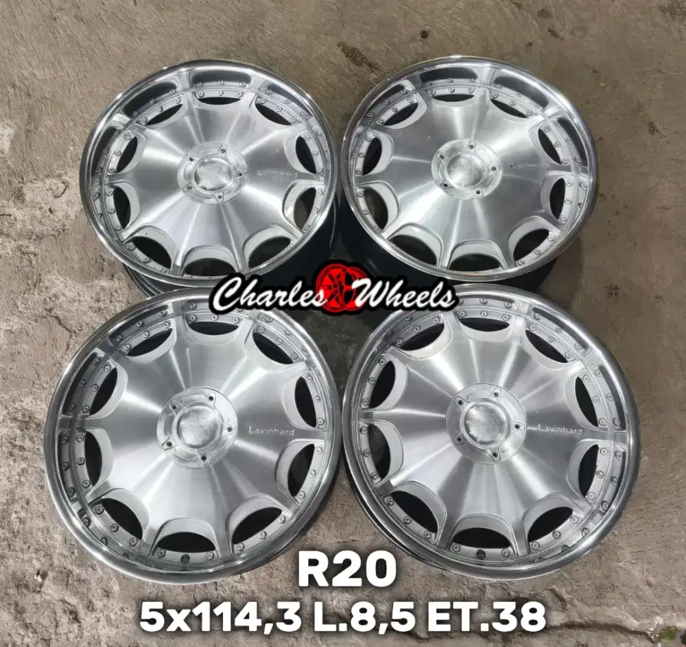Jual velg lavinhard r20 5x114,3 5x112 alphard camry crv innova dll