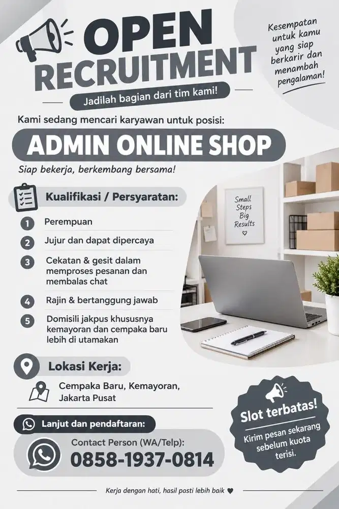 Loker admin olshop