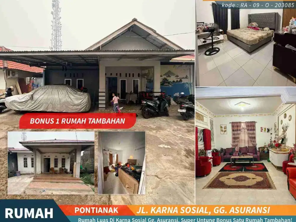 jual rumah secondary kota pontianak jalan karna sosial