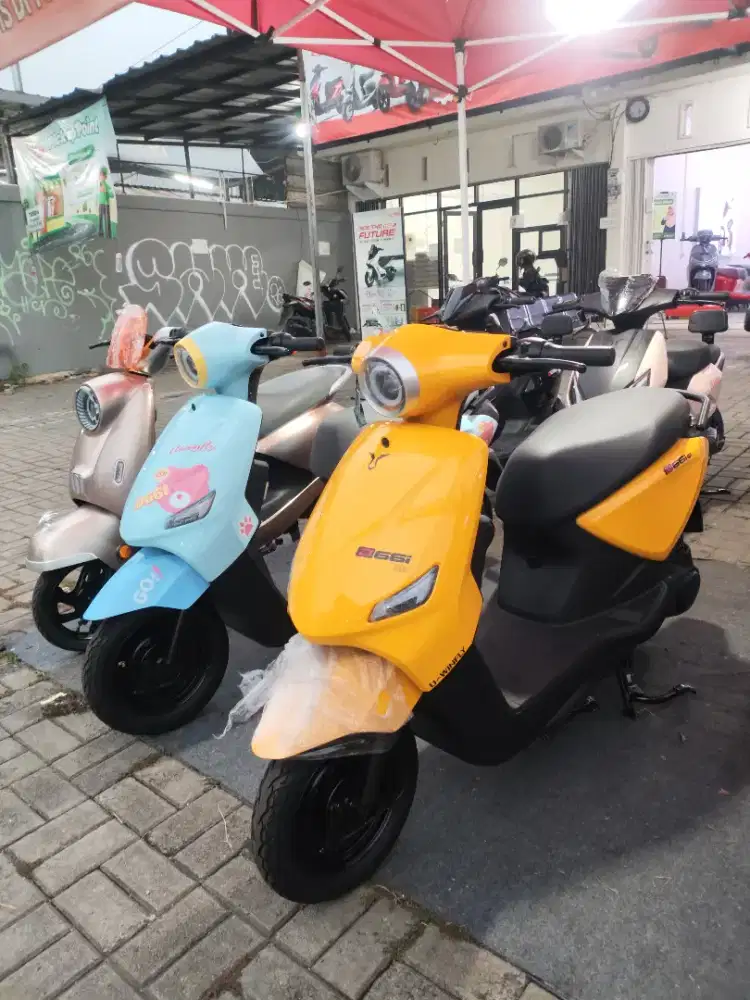 HOT PROMO STOK TERBATAS!! SEPEDA LISTRIK UWINFLY D66I BAGASI LUAS 26L