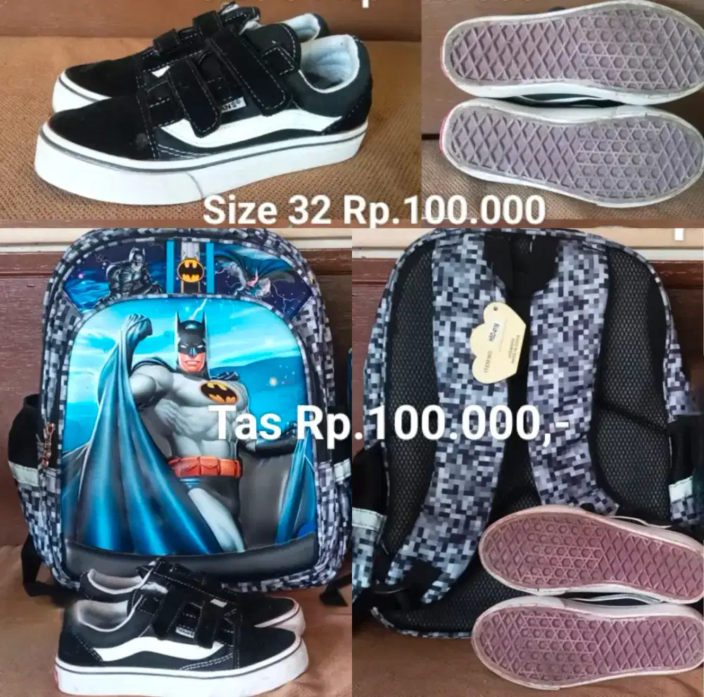 Sepatu tas anak sekolah