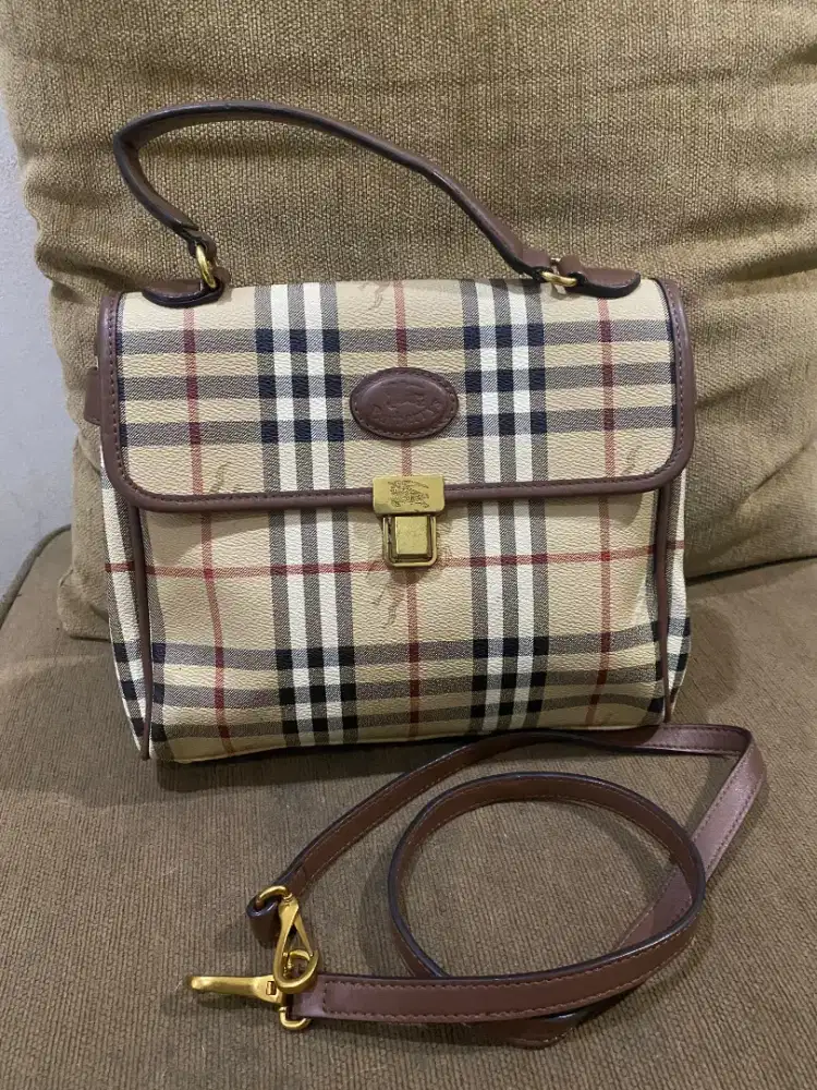 Tas selempang burberry vintage classic sale net