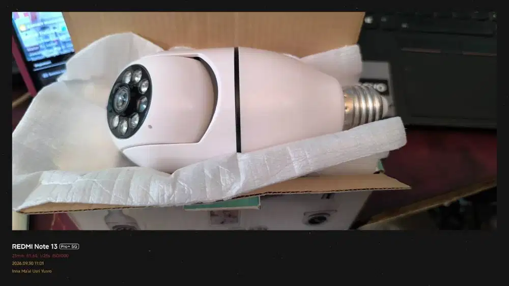 Jual Camera CCTV Bohlam Single Cam 360 - Panorama Wifi
