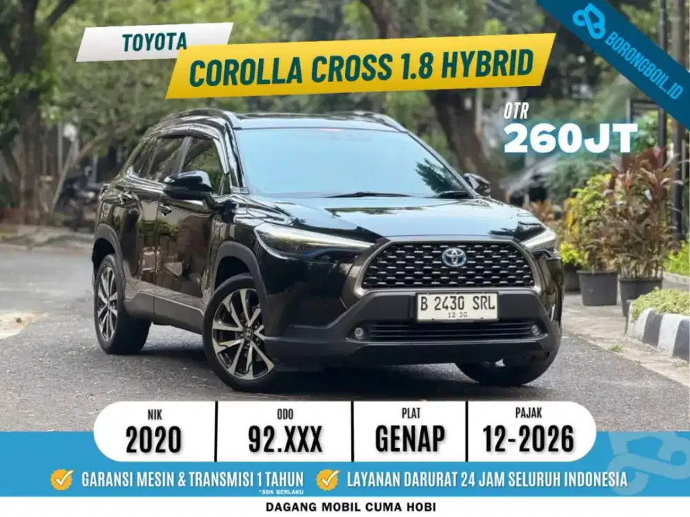 Toyota Corolla Cross Hybrid 1.8 AT 2020 Hitam