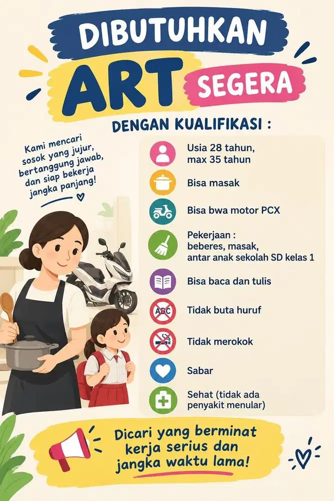 ART bekasi (Nginap)