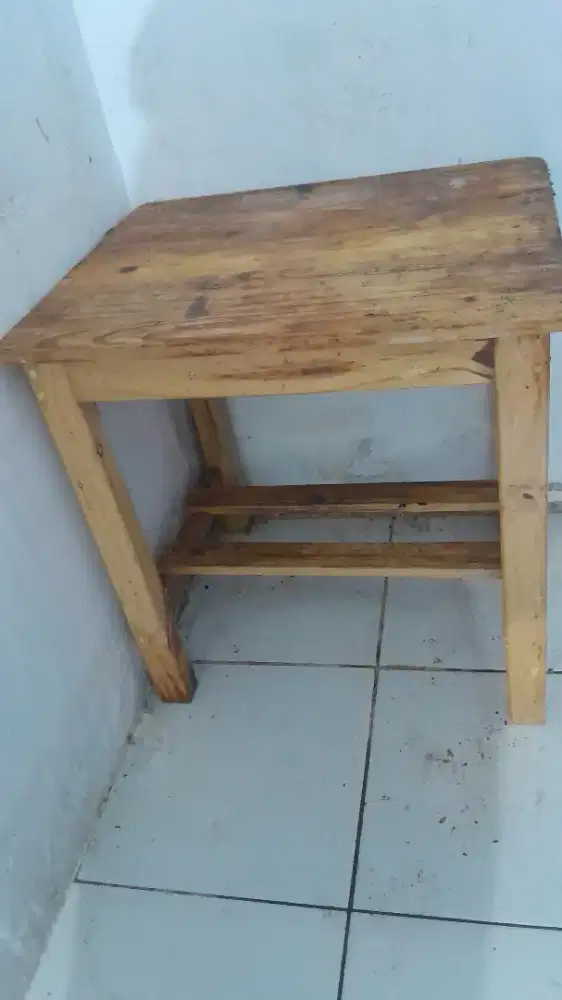 Meja Kayu Asli Serbaguna