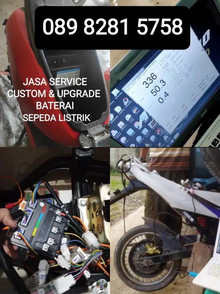 KUALITAS!Jasa kustom & servis sepeda motor listrik uwinfly ofero dsb