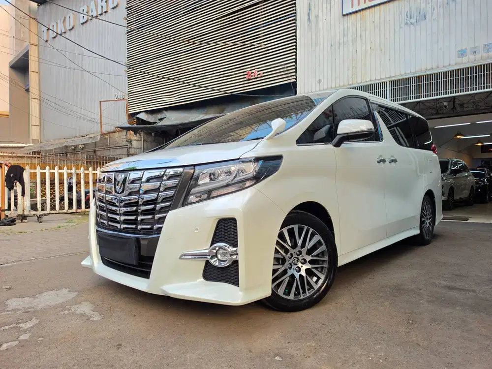55 rb km Toyota Alphard 2.5 SC audioless 2017 nik 2015 putih aless G