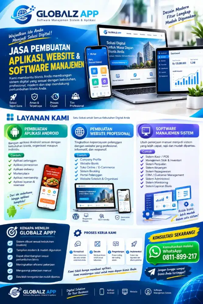 Jasa pembuatan aplikasi Android dan Software