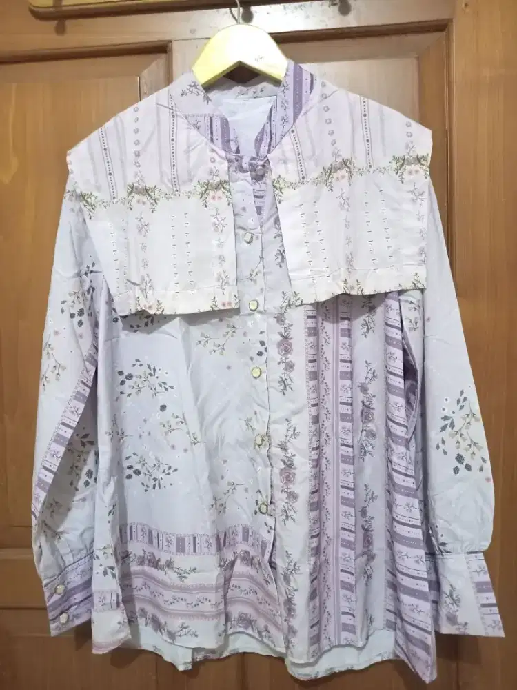Sale blouse Lilac wanita murah aja