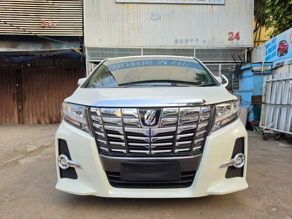 55 rb km Toyota Alphard 2.5 SC 2017 nik 2015 putih white CBU Japan G