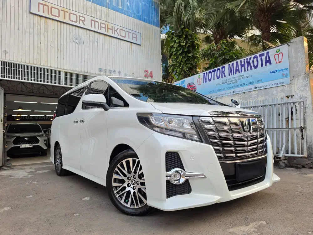 55 rb km Toyota Alphard 2.5 SC aless 2017 nik 2015 putih white Japan G