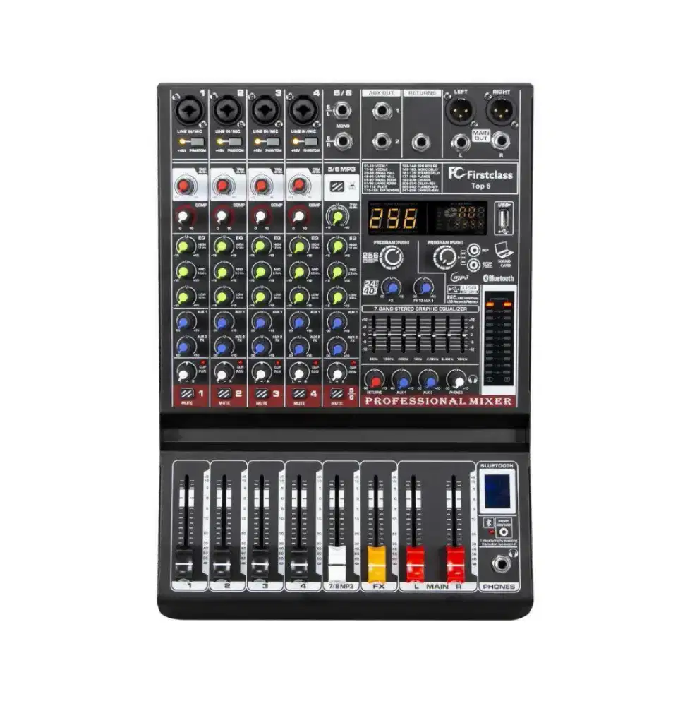 FIRSTCLASS Top 6 Mixer Audio ( BEKAS SEPERTI BARU )
