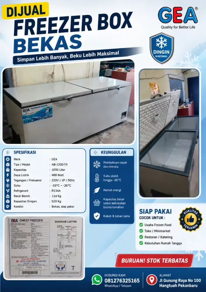 Freezer box  GEA AB-1200T-X