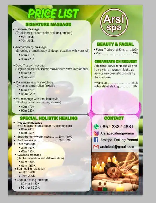 Home spa and wellness care, make up artist