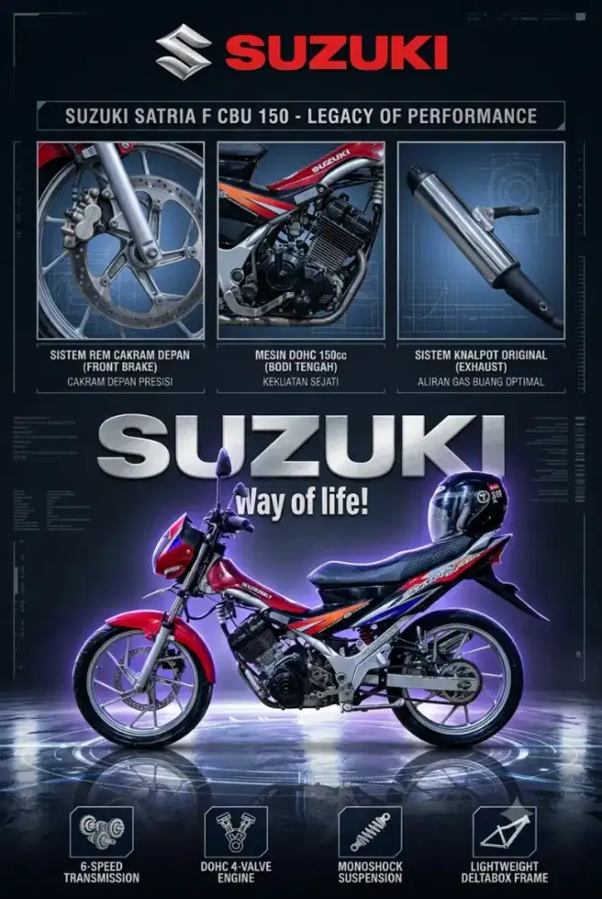 FOR SALE ! SATRIA F CBU 2005