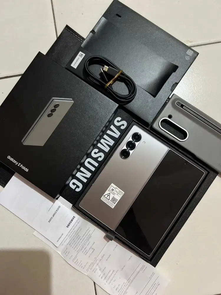 Samsung Z Fold 6 12/512 SEIN Mulus Lengkap Original