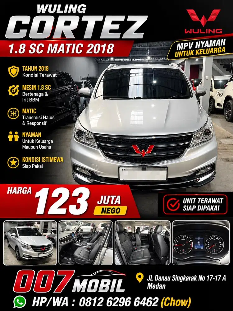 Wuling Cortez 1,8 SC Matic 2018,2019,2020, Avanza 2012,2013