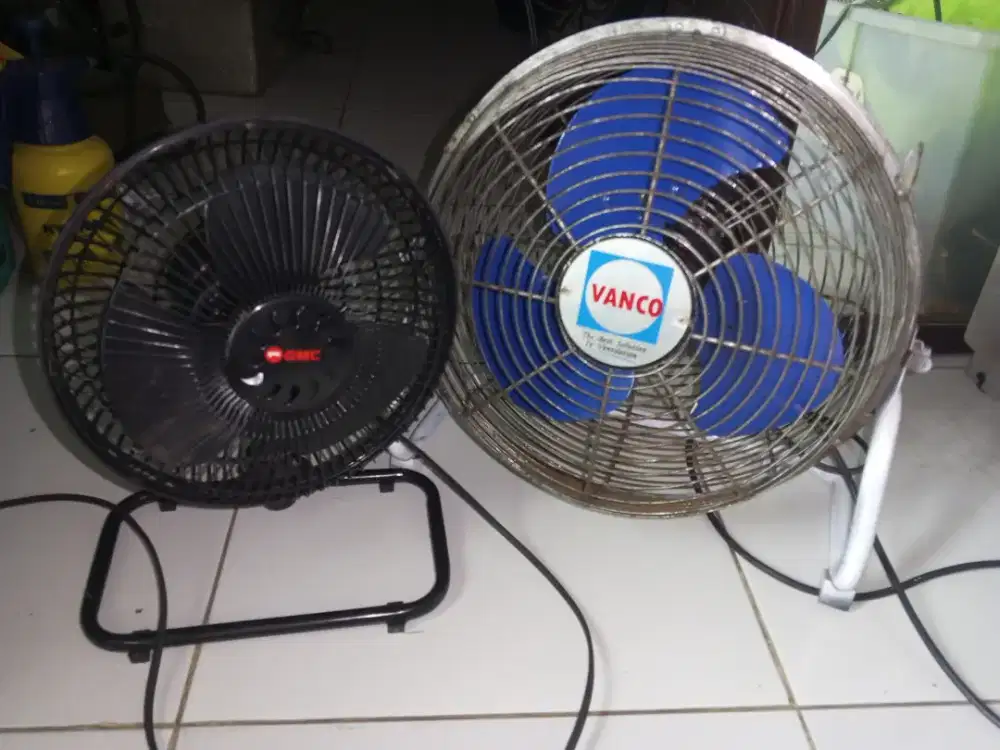 Kipas duduk 12inc Vanco dan 8inc GMC 2brg normal 200k